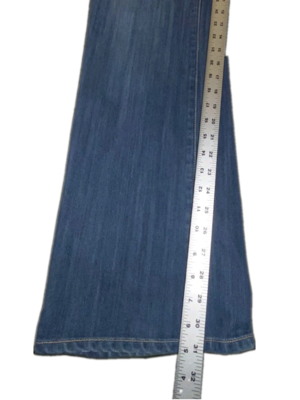 Seven7 Jeans Womens 14 Bootcut Medium Wash Stretch Denim Embroidered Pocket - Picture 9 of 9